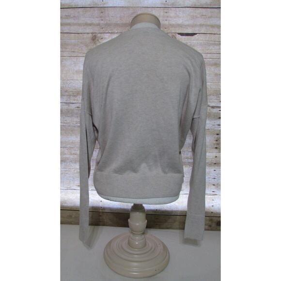 Fossil women's size small cardigan sweater button up light tan short crop - Picture 8 of 9